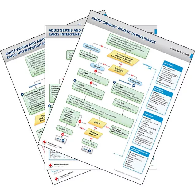 Life Support Card Advanced Life Support Code Card Set | Red Cross Store