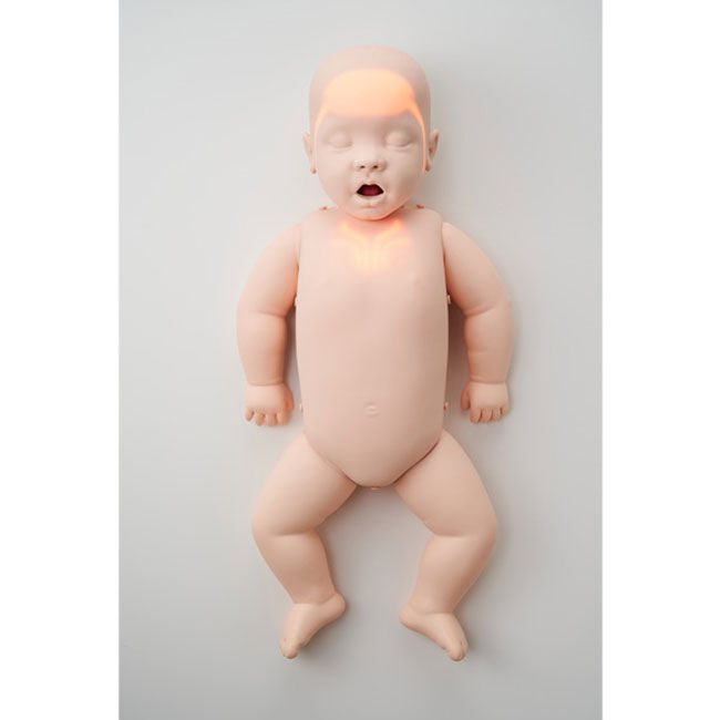 Brayden Advanced Infant CPR Manikin showcasing the LED light feedback.