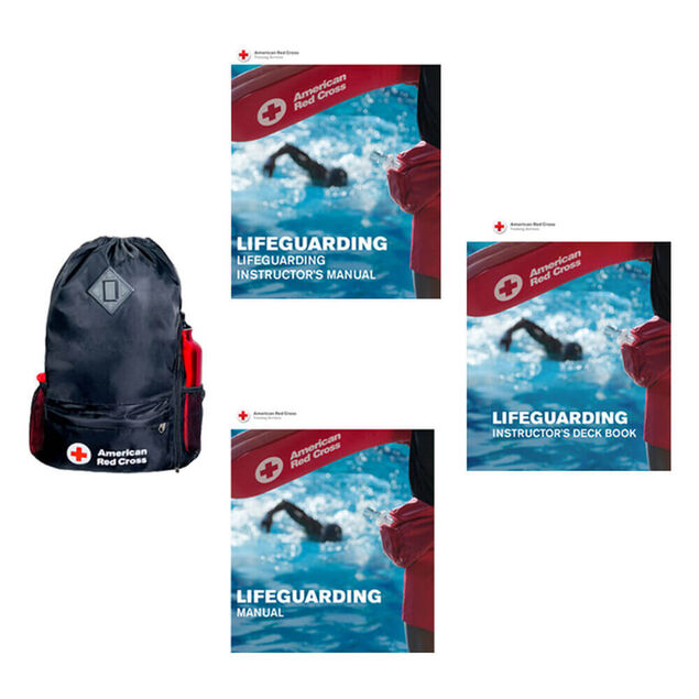Lifeguarding Instructor Set - Manuals, Deck Book, Backpack.