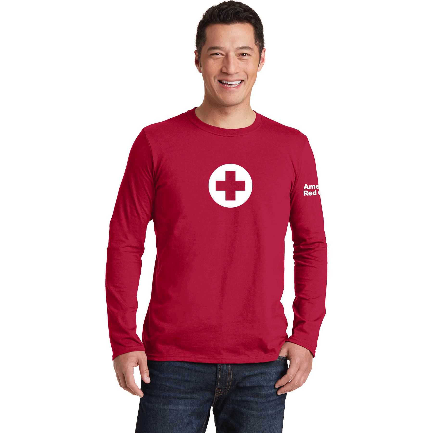 Long Sleeve T Shirt With Logo Red Cross Store