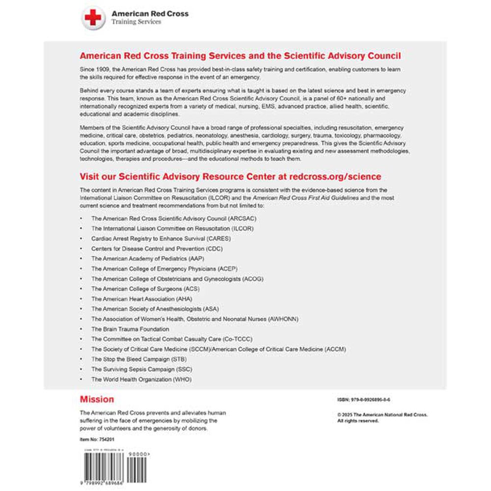 First Aid/CPR/AED Instructor's Manual r.25 | Red Cross Store