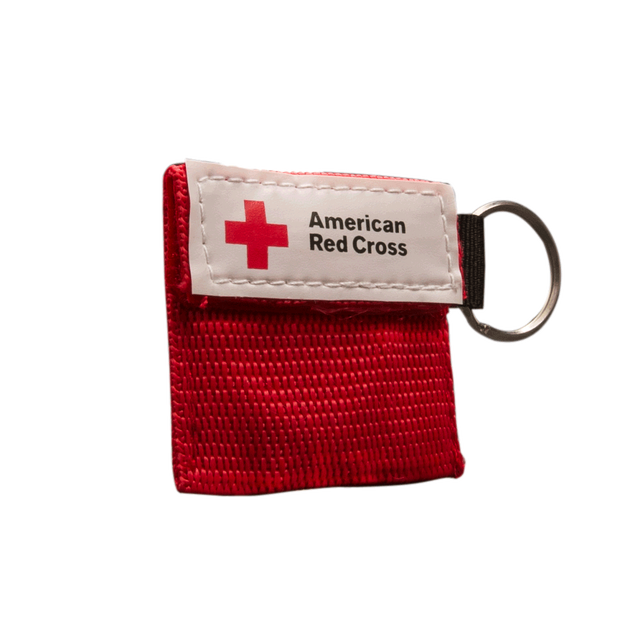 Mini CPR Keychain with 1Way Valve Face Shield Red Cross Store