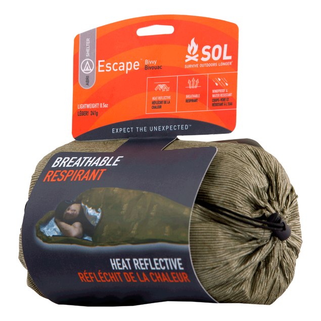 Survive Outdoors Longer (SOL) Escape Breathable Bivvy OD Green Red
