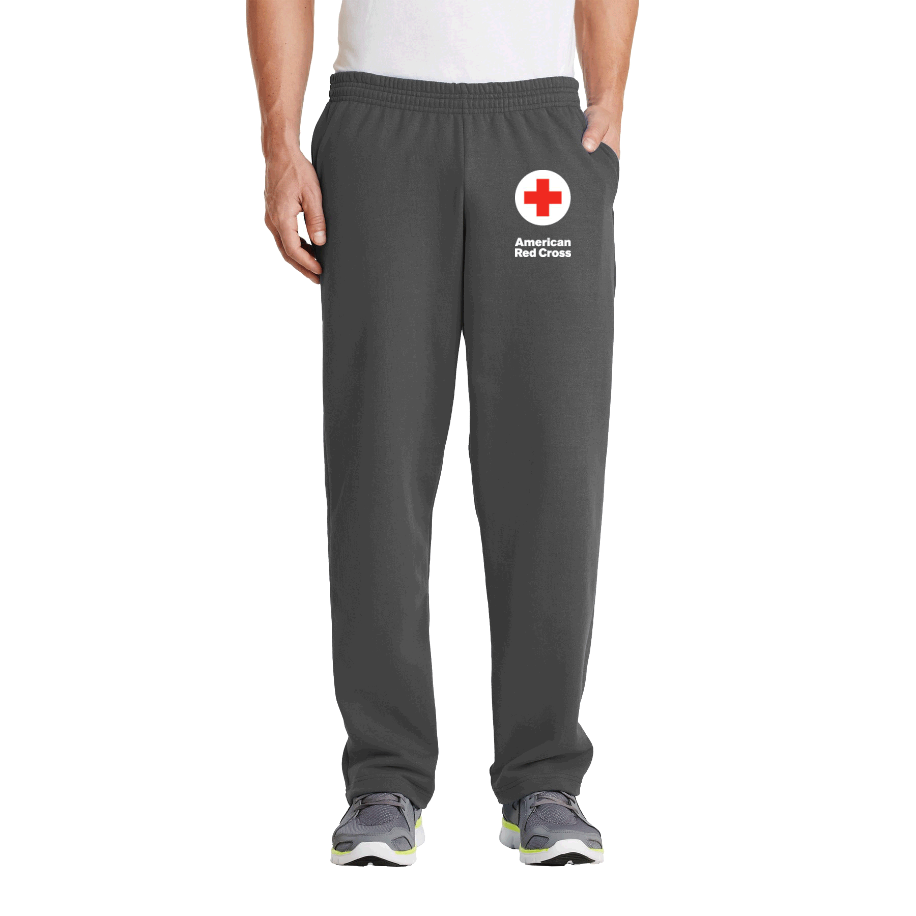 sweatpants with built in socks