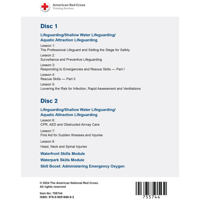 Lifeguarding DVD Set Back Cover.