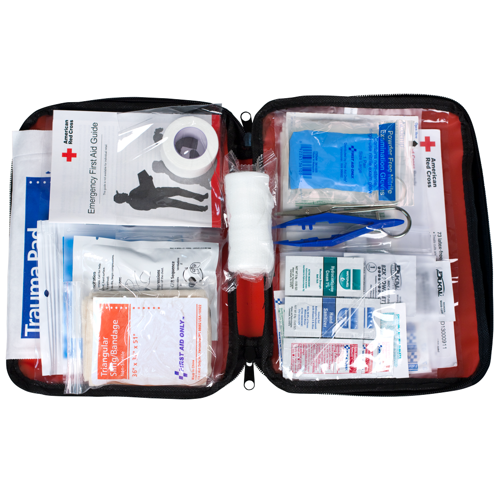 American Red Cross Deluxe Family First Aid Kit, Soft Case - (115 Pc)