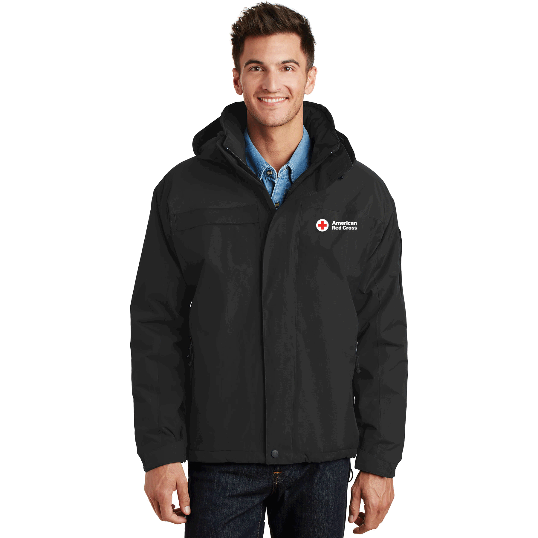 black waterproof jacket