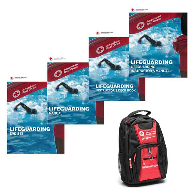 Deluxe Lifeguarding Instructor Set - DVD, Manual, Deck Book, Backpack.
