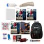Red Cross Backpack, Tourniquet Trainer, Tourniquet, Nasal Spray Trainer, Epinephrine Trainer, Inhaler Trainer and Spacers, and Manuals/Reference Cards for First Aid/CPR/AED Training.