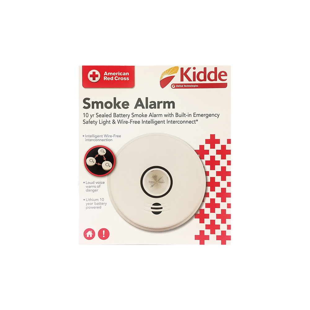 Kidde Wireless Interconnected Smoke Alarm Red Cross Store