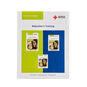 Front of the American Red Cross Babysitter's Training Instructor's Manual with pictures of a Handbook, Emergency Reference Guide, and DVD featuring a woman babysitter and a young girl.