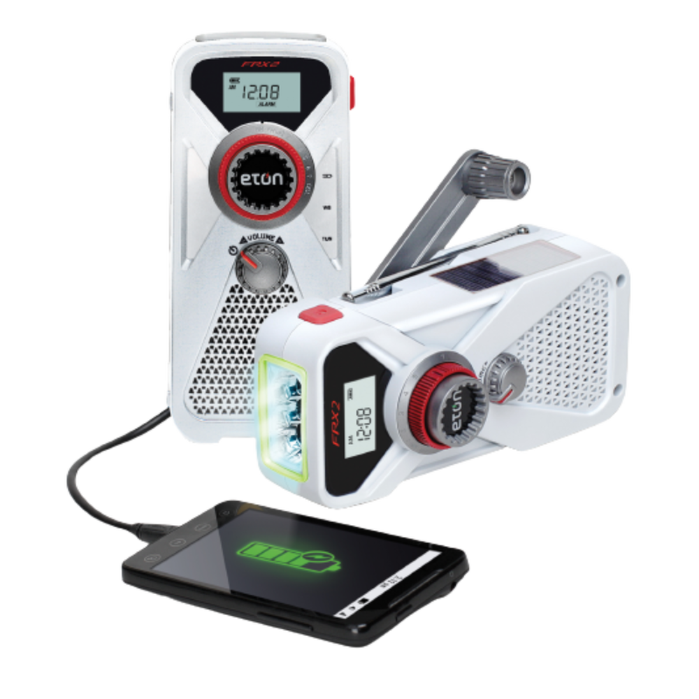 Eton Emergency Hand Crank Radio w/ LED Flashlight Red Cross Store