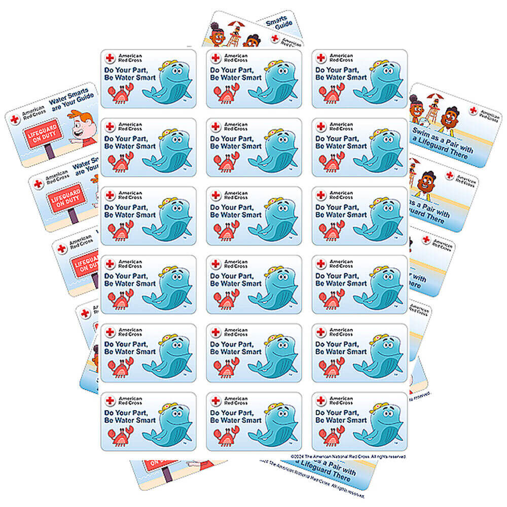 WHALE Tales swimming Sticker Spread Group of 3 Sheets.