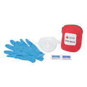 Red Cross CPR Mask, Soft Case