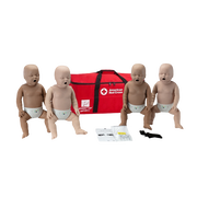 Prestan Diverse Skin-Tone Infant Manikins with CPR Monitors - 4 Pack