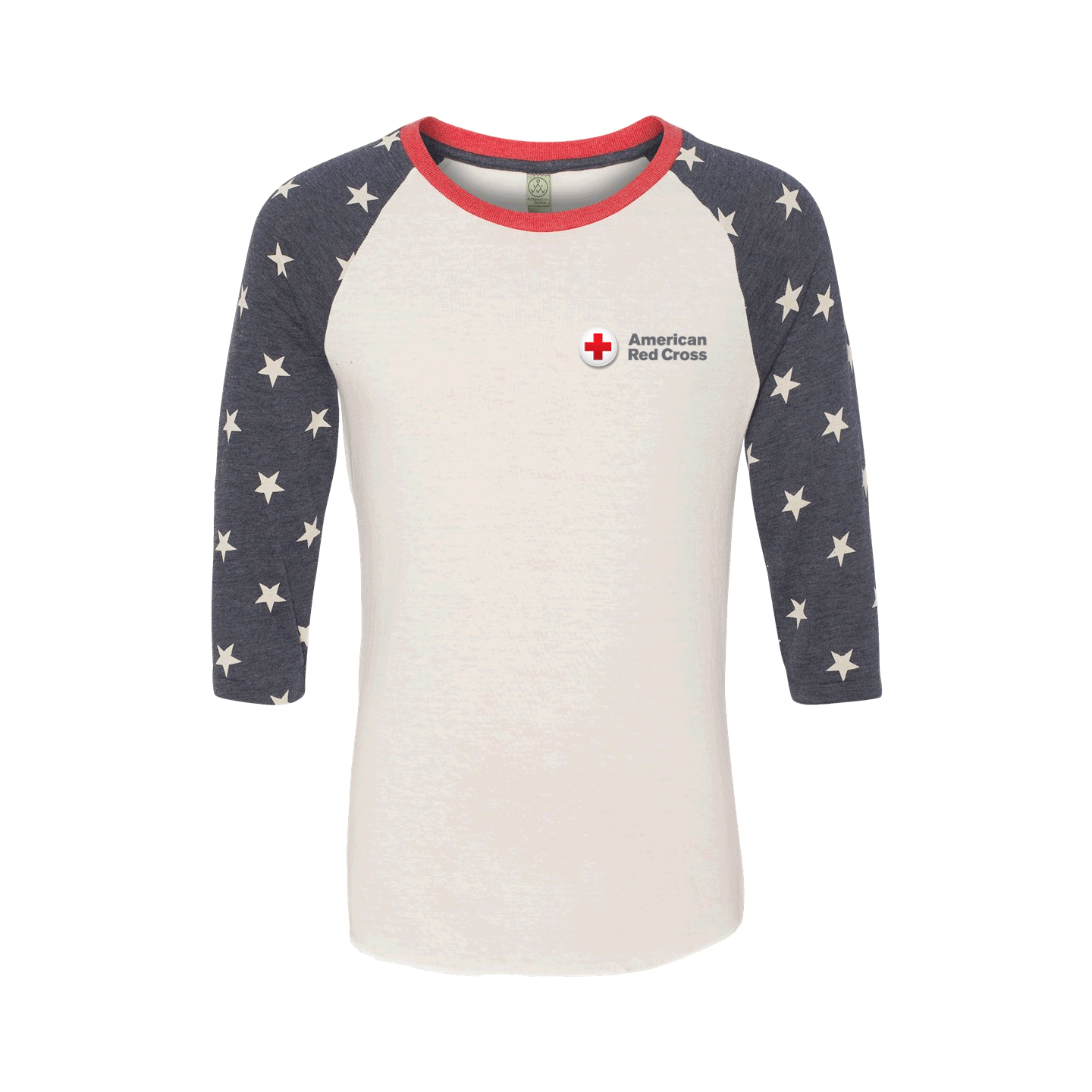 Graphic Eco Jersey Baseball Raglan T Shirt Red Cross Store