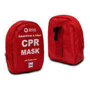Adult/Child CPR Mask with O2 Inlet & Infant CPR Mask, Soft Case