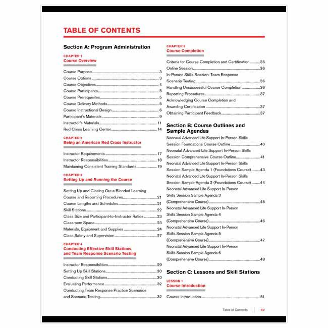 Neonatal Advanced Life Support (NALS) Instructor's Manual front cover showing chapters program administration, course outlines and sample agendas, and lessons and skill stations.