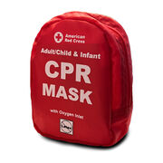 Adult/Child CPR Mask with O2 Inlet & Infant CPR Mask, Soft Case