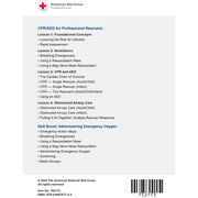 CPR/AED for Professional Rescuers DVD back cover