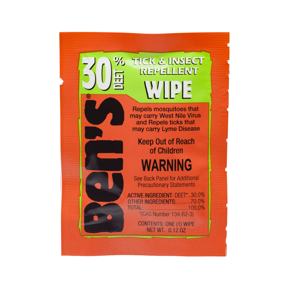 Ben's® 30 DEET Insect Repellent Wipes Red Cross Store