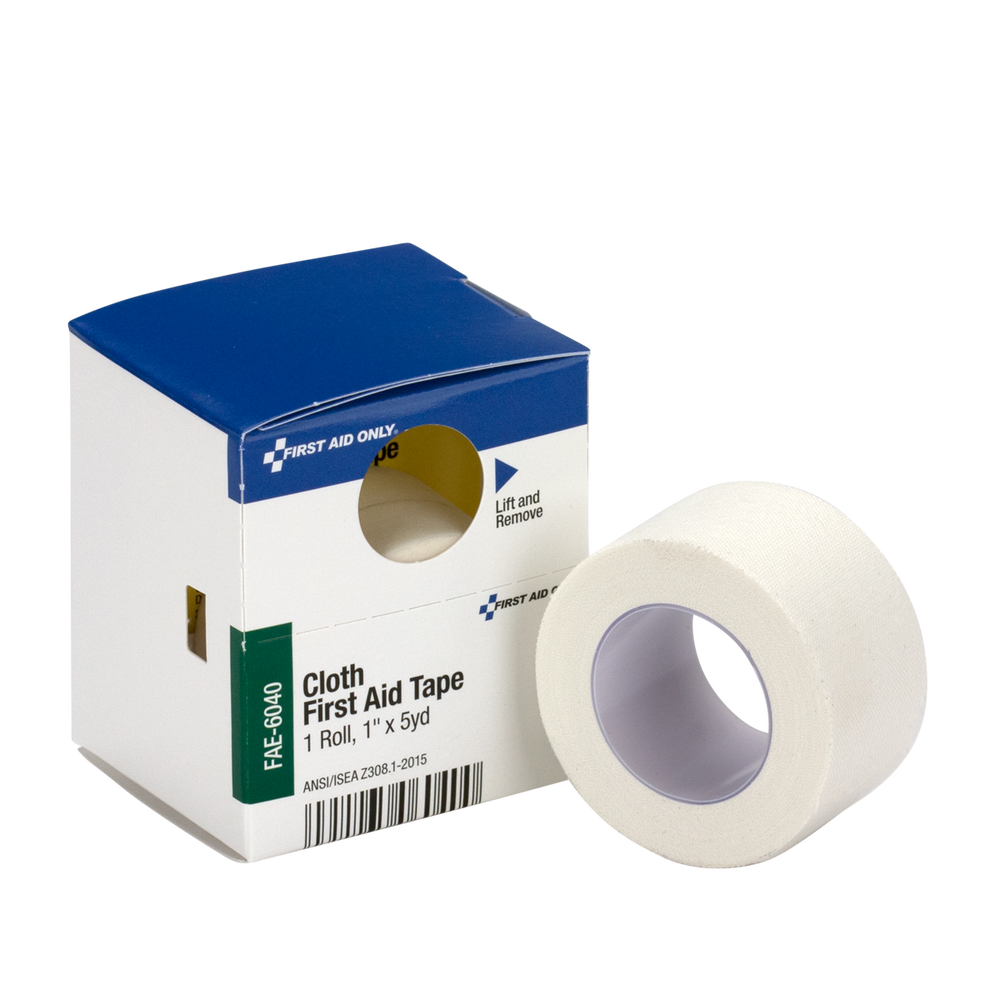Cloth First Aid Tape, (1) 1" x 5 yd. Roll Red Cross Store