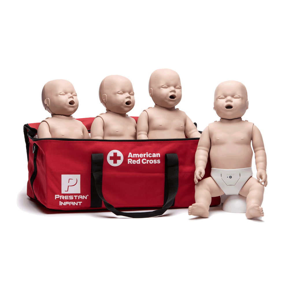 Medium Skin Infant Manikins 4Pack with CPR Monitor Red Cross Store