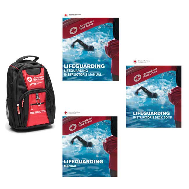 Lifeguarding Instructor Set - Manuals, Deck Book, Backpack.