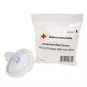 Infant CPR Mask with One Valve next to packaging with American Red Cross logo.