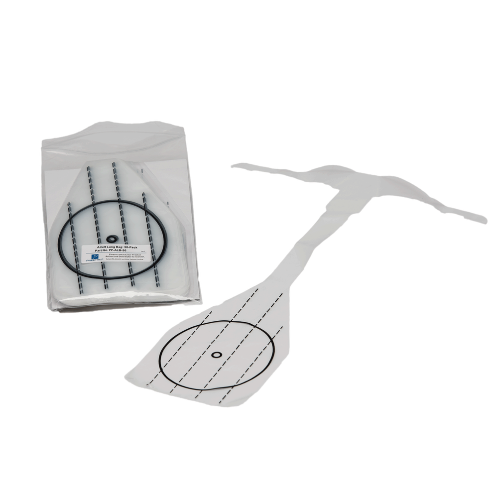 Prestan Adult Face Shield Lung Bag (Pk/50)