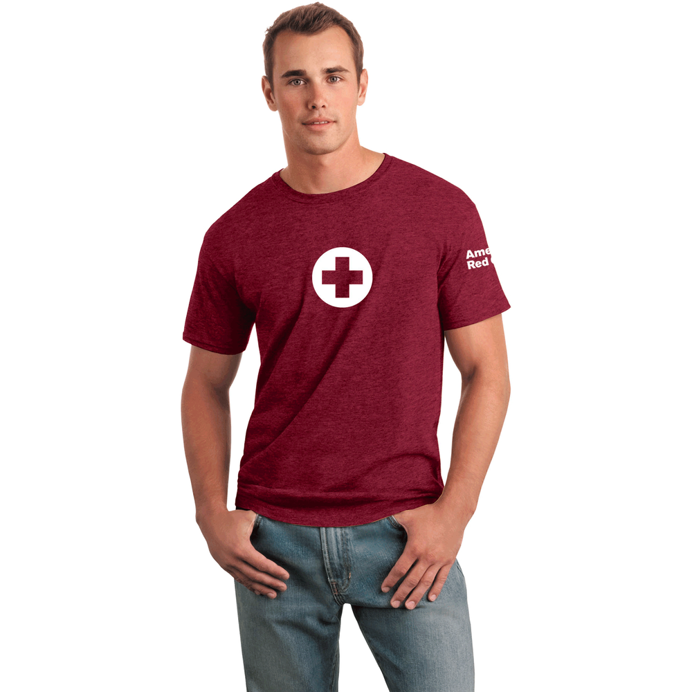 Unisex Cotton T Shirt With Arc Logo Red Cross Store - how to create a donation t shirt roblox