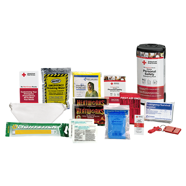 Deluxe Personal Safety Emergency Pack Red Cross Store