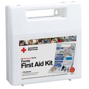 Family First Aid Kit, Hard Pack 113 Piece.