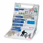 Family First Aid Kit with the hard case open and displaying the 113 pieces of contents within the kit.