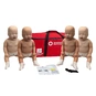 Prestan Diverse Skin-Tone Infant Manikins with CPR Monitors - (4 Pack), Tan Skin/Brown Skin.