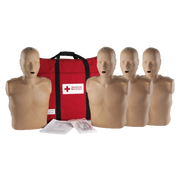 Adult Jaw Thrust Diverse Skin-Tone Manikins with CPR Monitors (4-Pack)