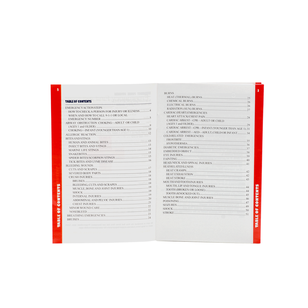 Red Cross Emergency First Aid Guide Red Cross Store