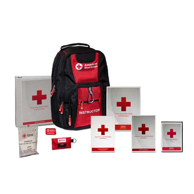 First Aid/CPR/AED Deluxe Instructors Kit with Backpack Red Cross Store