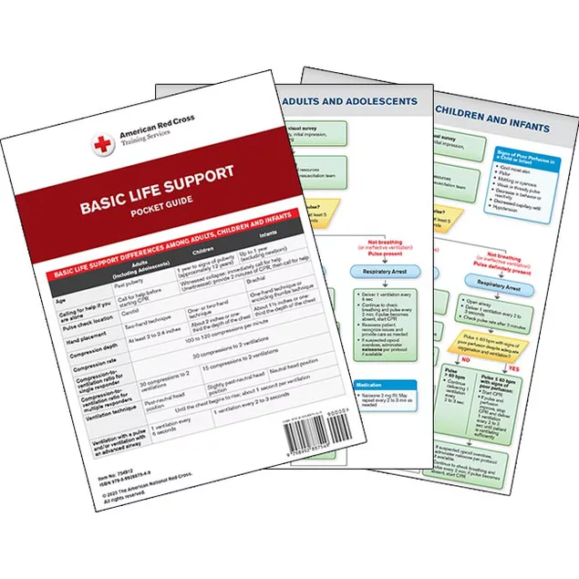Basic Life Support Guide Card Basic Life Support Pocket Guide | Red Cross Store