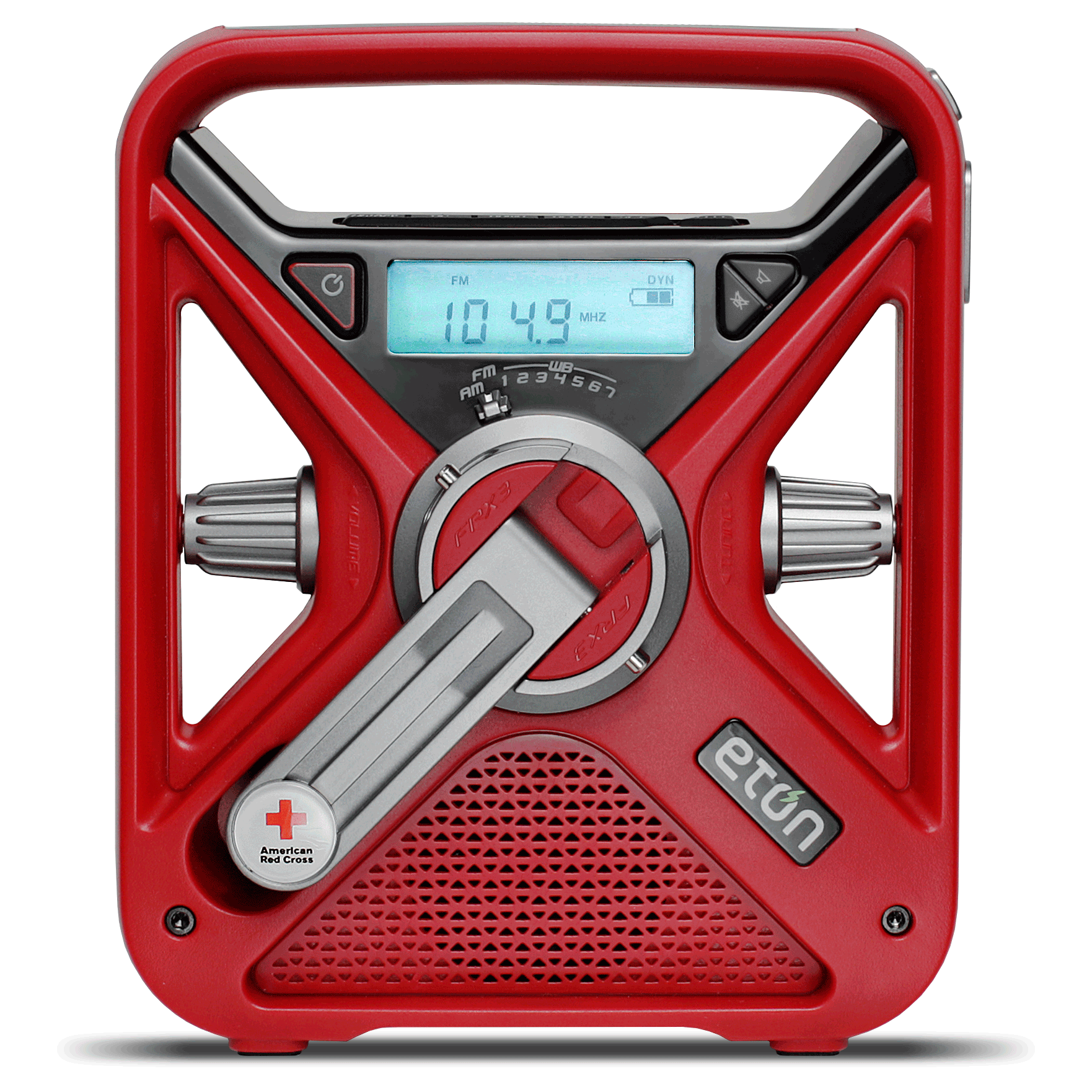FRX3 Rechargeable Hand Crank AM/FM/NOAA Weather ALERT Radio Red Cross