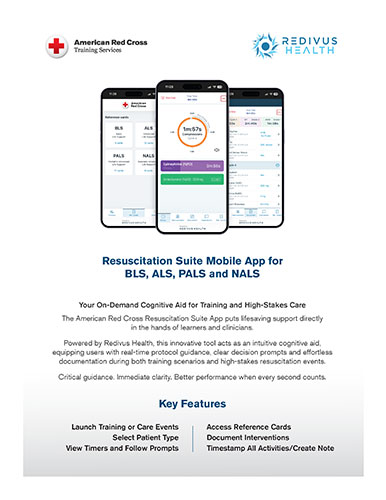 Resuscitation Suite Mobile App brochure